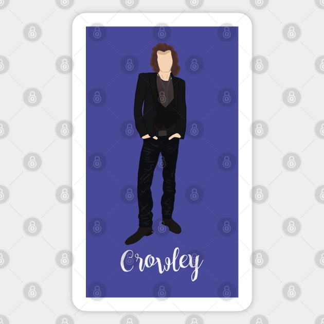 Crowley Good Omens David Tennant Gaiman Sticker by Bookishandgeeky